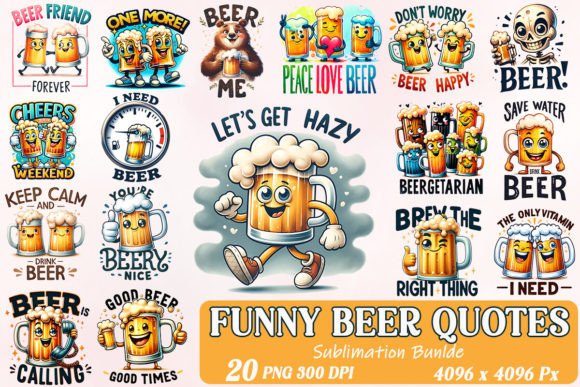 Download Funny Beer Quotes Sublimation Bundle - Quote Collection