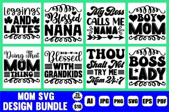 Download Mom SVG Design Bundle - Mom svg design Collection