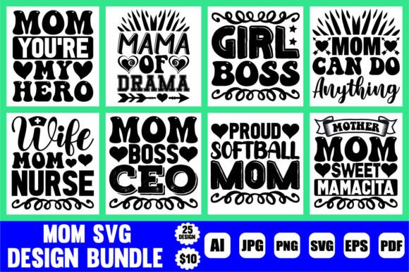 Download Mom SVG Design Bundle - Mom svg design Collection