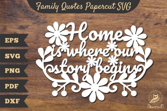 Download Family Quotes Papercut SVG 5 - Quote Collection