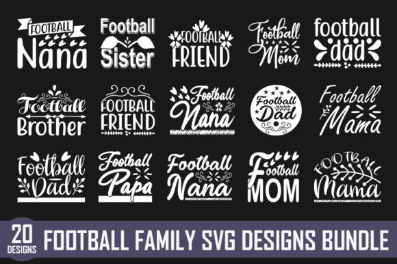 Download Football Family Quotes Designs Bundle - Quote Collection