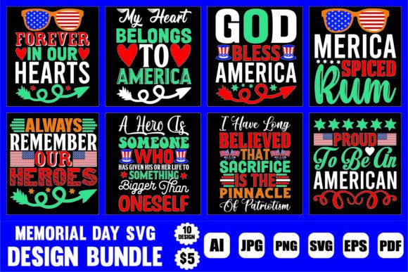 Download Memorial Day Svg Design Bundle - Memorial day svg Collection