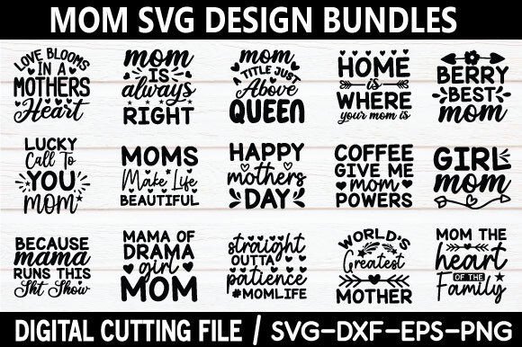 Download Mom SVG Design Bundle - Mom svg design Collection