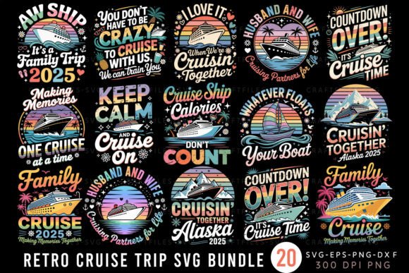 Download Cruise Quotes T-shirt Design SVG Bundle - Quote Collection