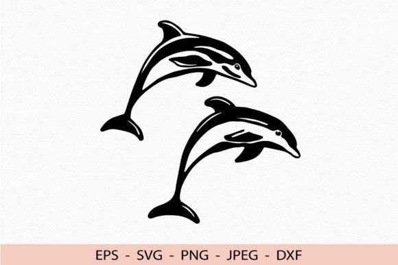 Download Dolphin Svg Two Jumping Dolphins Cricut - Dolphin svg Collection