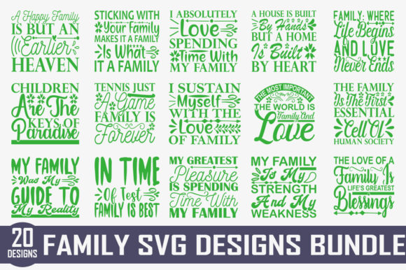 Download Family Quotes Designs Bundle - Quote Collection