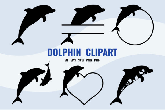 Download Dolphin SVG - Dolphin Clipart Set - Dolphin svg Collection