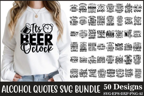 Download Alcohol Quotes SVG Design Bundle - Quote Collection