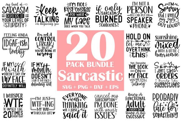 Download Sarcastic SVG Bundle, Funny Quotes SVG - Quote Collection