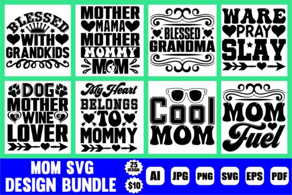 Download Mom SVG Design Bundle - Mom svg design Collection