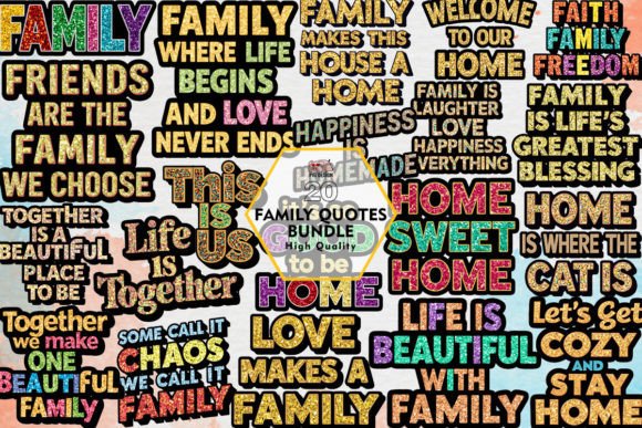 Download Family Quotes Bundle Clipart PNG - Quote Collection